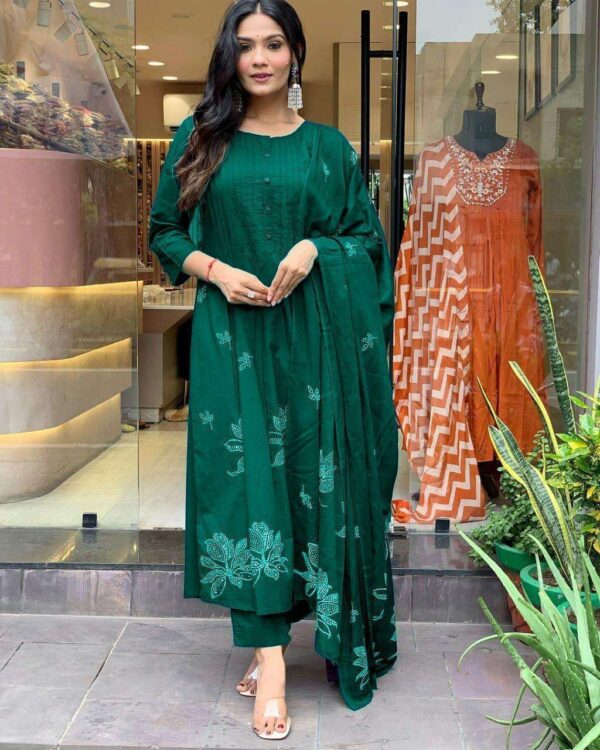 Elegant Everyday Wear ? XXL Embroidered Cotton Floral Dress(XL) - Image 6